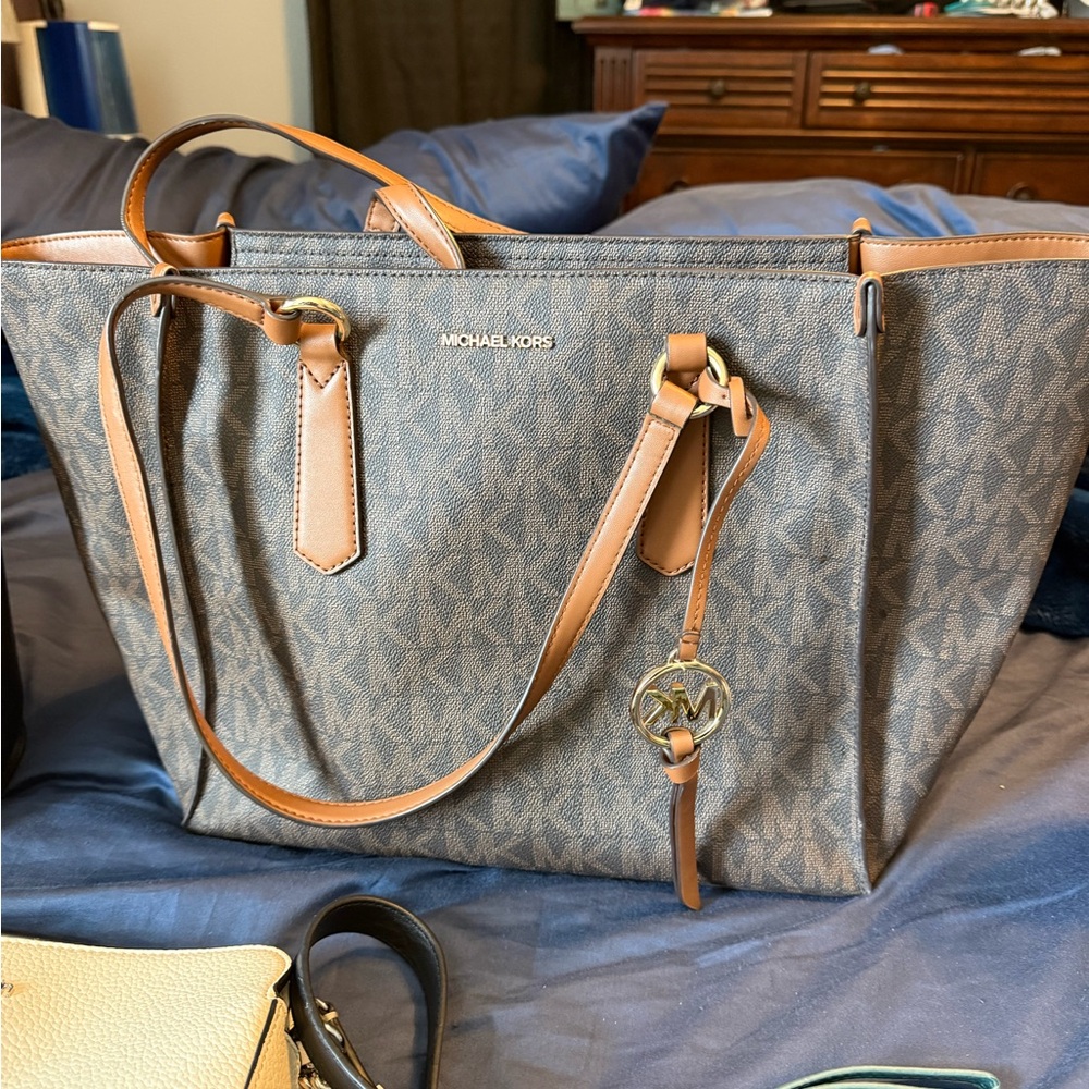 Michael Kors Brown and Tan Tote
